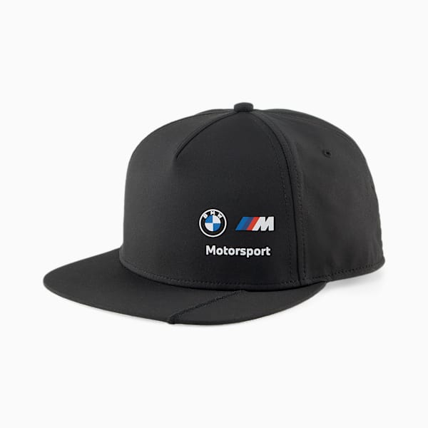 BMW M Motorsport Flat Brim Cap, PUMA Black, large-ZAF