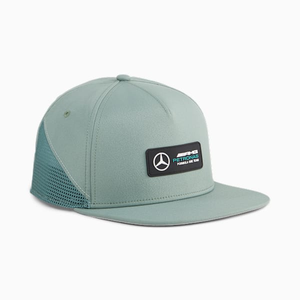 Mercedes-AMG PETRONAS Flat Brim Cap, Eucalyptus, large-ZAF