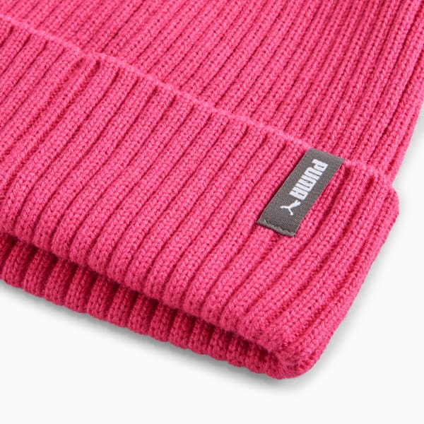 Gorro de lana clásico con dobladillo, PUMA Pink, large-MEX
