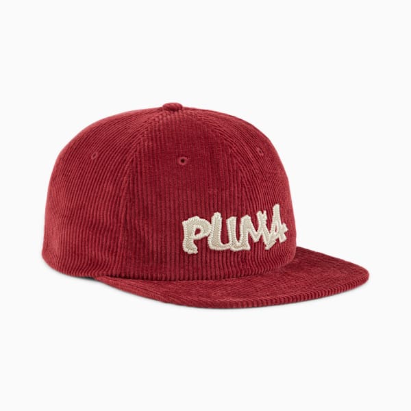 Gorra skater de corderoy con visera plana, Team Regal Red, large-MEX