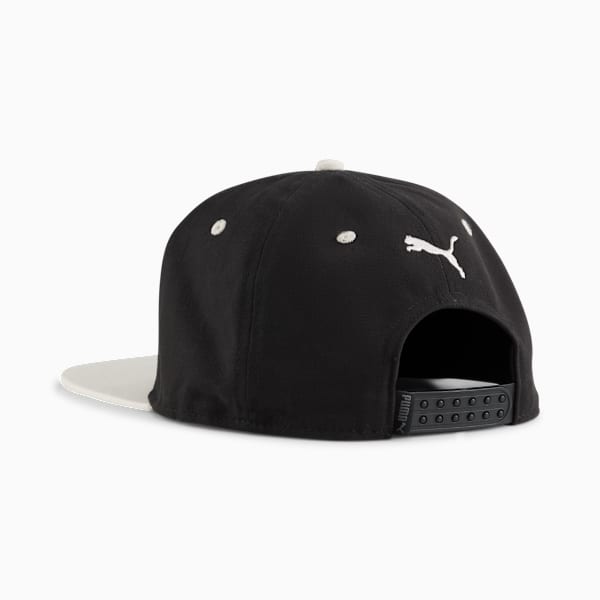 Gorra con visera plana Classics, PUMA Black-Frosted Ivory, large-ARG