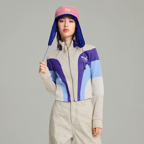 Gorro de aviador PUMA x KIDSUPER, Mauved Out-Lapis Lazuli, large-ARG