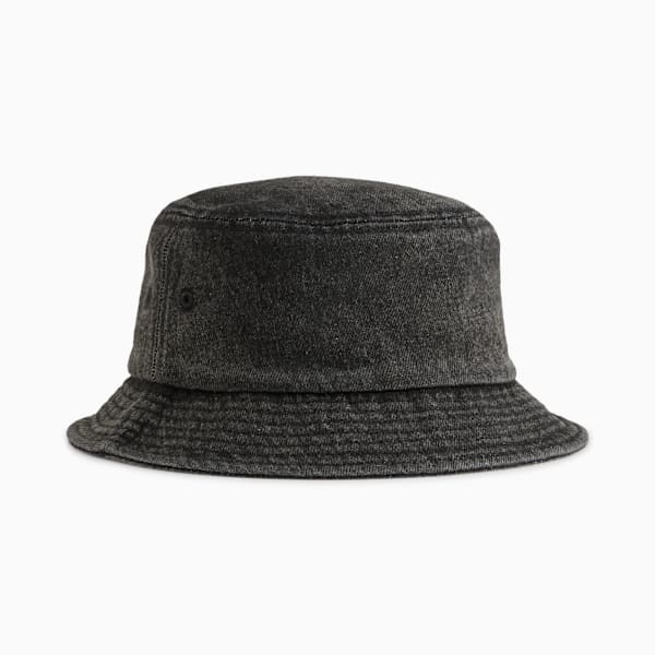 Bucket hat WARDROBE Essentials Metal PUMA Cat, PUMA Black, large-MEX