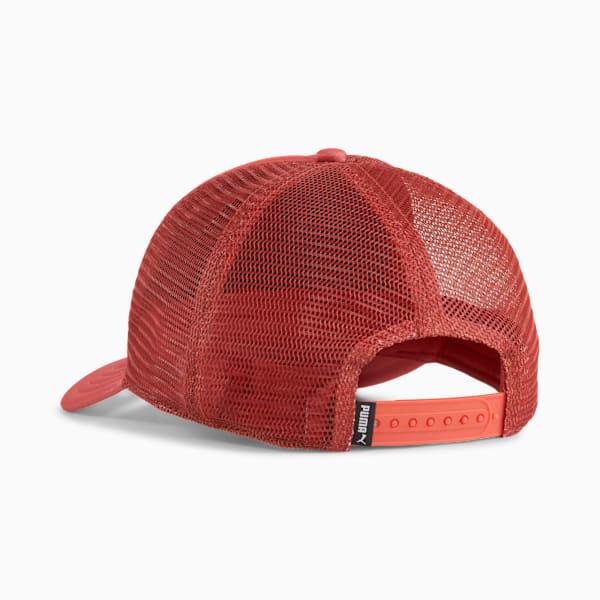 ESS No. 1 Logo Trucker Cap, Red Fire, large-ZAF