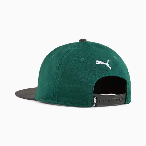 Gorra con visera plana Essentials No. 1 Logo, PUMA Black-Dark Myrtle, large-MEX