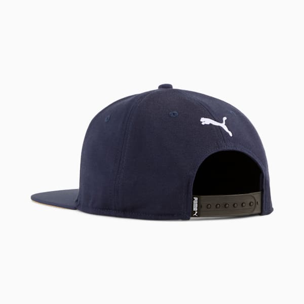 ESS No. 1 Logo Flat Brim Cap, PUMA Navy, large-ZAF
