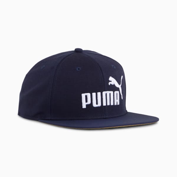 ESS No. 1 Logo Flat Brim Cap, PUMA Navy, large-ZAF