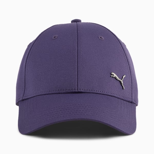 Essentials Metal PUMA Cat Baseball Cap, Deep Plum, large-ZAF