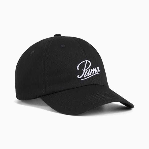 ESS Script Logo Dad Cap, Puma Black, large-ZAF