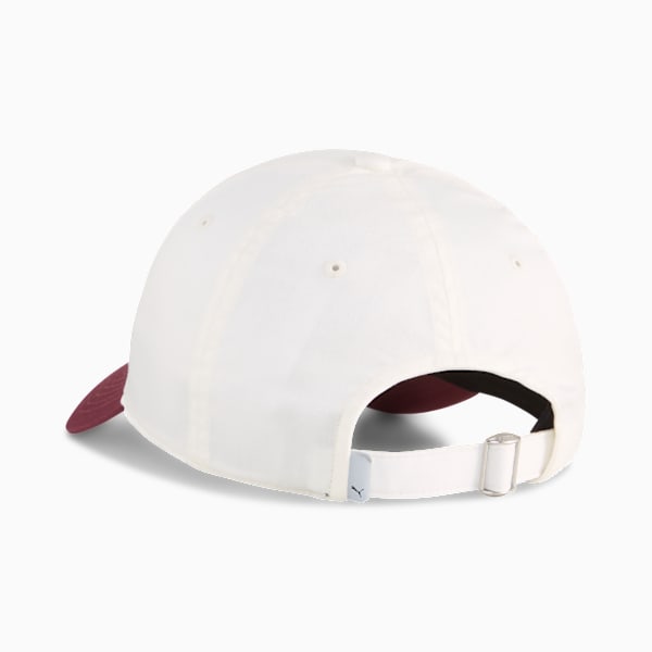 Shield Unstructured P Golf Cap, Warm White-Ruby Shimmer, large-ZAF