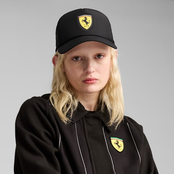 Gorra con malla Scuderia Ferrari Race, PUMA Black, large-ARG