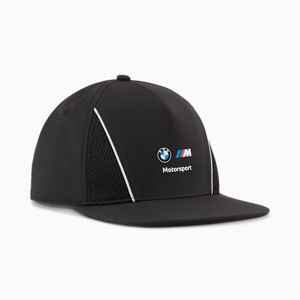 Gorra con visera plana BMW M Motorsport, PUMA Black, large-MEX