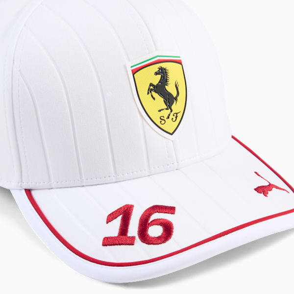 Gorra de béisbol Scuderia Ferrari Leclerc, PUMA White, large-MEX