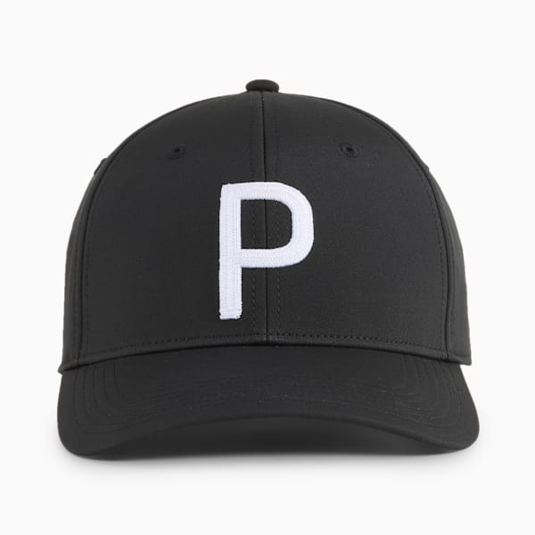 Gorra con visera Heritage P Tech Golf para hombre, PUMA Black-White Glow, large-MEX