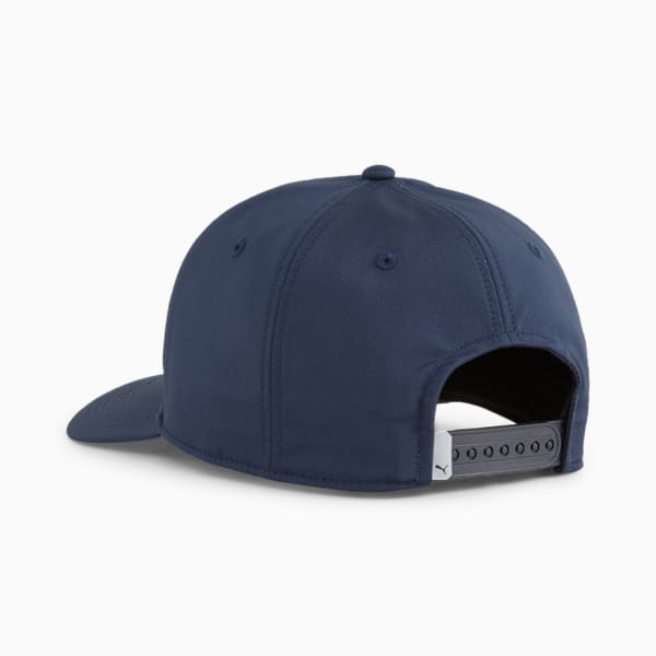 Gorra con visera Heritage P Tech Golf para hombre, Deep Navy-White Glow, large-MEX