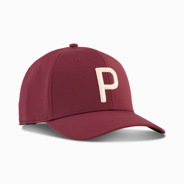 Heritage P Tech Golf Cap Men, Ruby Shimmer-Alpine Snow, large-ZAF