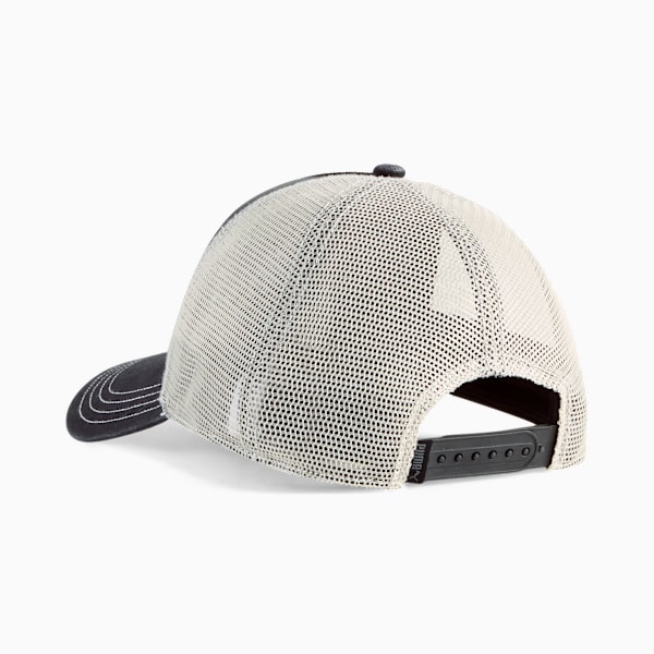 Vintage Washed Trucker Cap, PUMA Black, large-ZAF