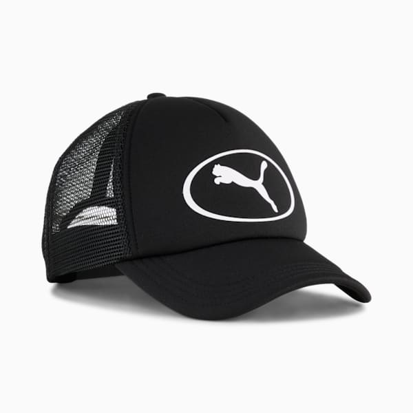 Gorra con malla Essentials PUMA Cat Logo, PUMA Black, large-ARG