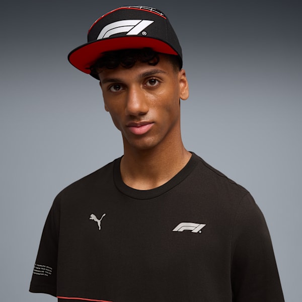 F1® 75yrs Racing Flat Brim Cap, PUMA Black, large-ZAF