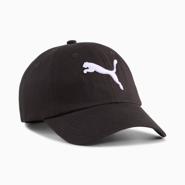Essentials PUMA Cat Baseball Cap Youth, PUMA Black, large-MEX