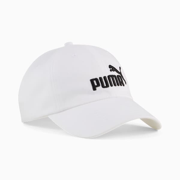 Essentials No.1 Logo Baseball Cap Youth, PUMA White, large-ZAF