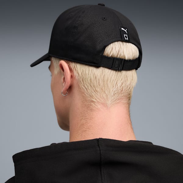 Basketball Low Curve Cap Youth, PUMA Black, large-ZAF