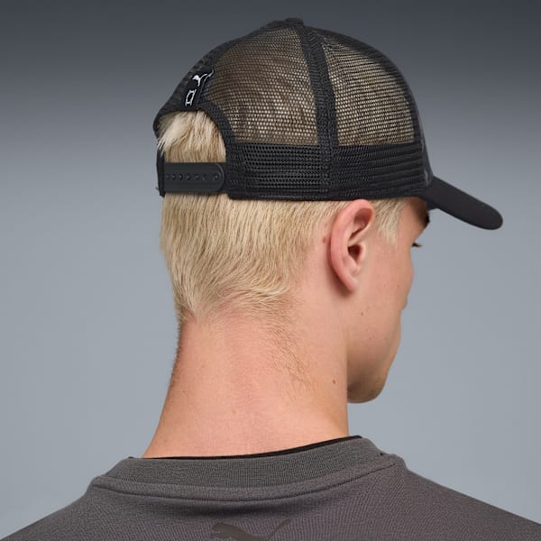 LaMelo Trucker Cap, PUMA Black-AOP, large-ZAF