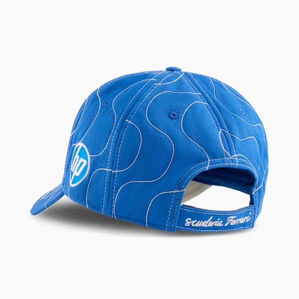Scuderia Ferrari HP Replica Monza Baseball Cap, Steer Blue, large-ZAF
