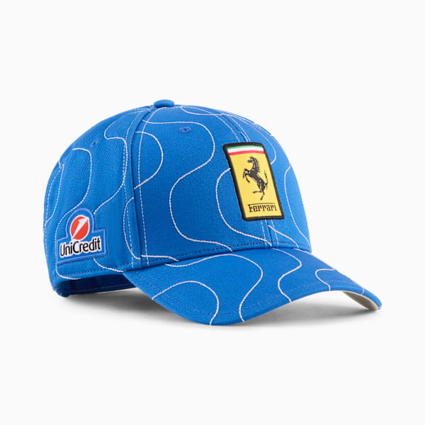 Scuderia Ferrari HP Replica Monza Baseball Cap, Steer Blue, large-ZAF