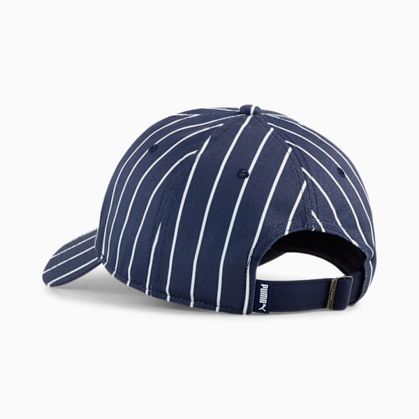 PUMA Class Striped Dad Cap, PUMA Navy-PUMA White, large-ZAF