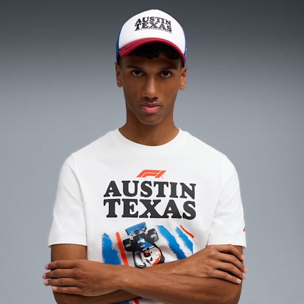 F1 AUSTIN Trucker Cap, PUMA White-Lake Blue, large-MEX