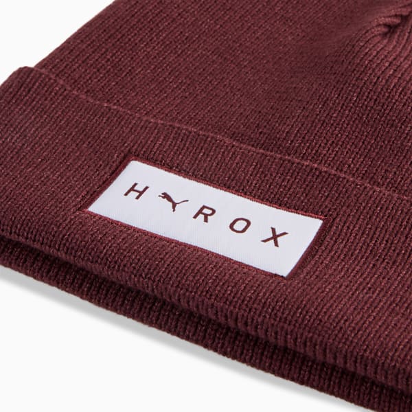 PUMA x HYROX Mid Crown Beanie, Ruby Shimmer, large-ZAF