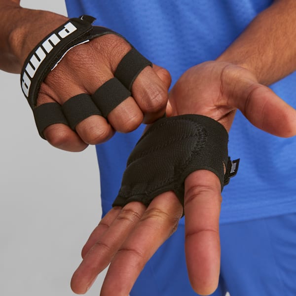 Guantes de agarre Essential Training, Puma Black-Puma White, large-ARG