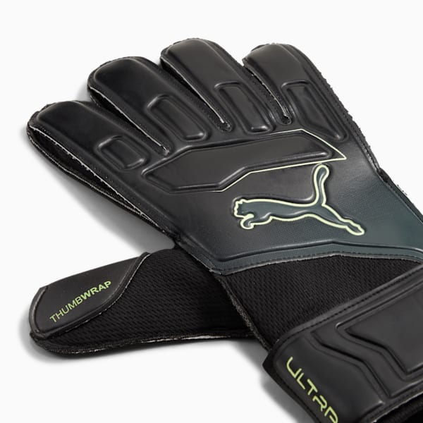 PUMA ULTRA Play Goalkeeper Gloves, PUMA Black-Green Terrain-Fizzy Light, large-ZAF