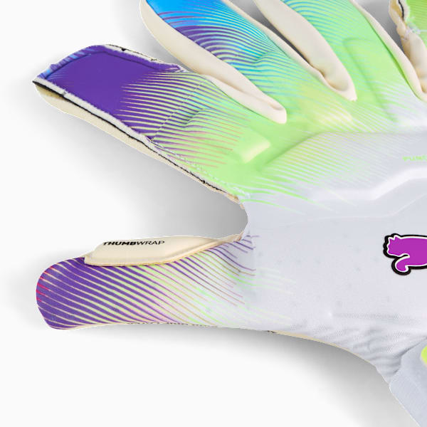 PUMA ULTRA Ultimate BRILLIANCE Hybrid Goalkeeper Gloves, PUMA White-Pure Magenta-Fizzy Apple, large-MEX
