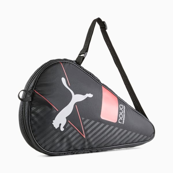 Bolsa para pala de pádel PUMA, Puma Black-Active Red-Puma White, large-MEX