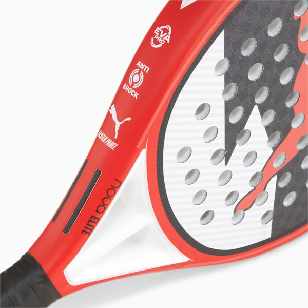 Pala de pádel NOVA Padel Pro CRT, PUMA Black-PUMA White-Active Red, large-MEX