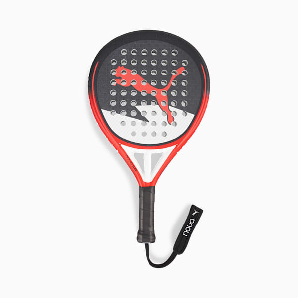 Paleta de pádel NOVA Padel Elite CTR, PUMA Black-PUMA White-Active Red, large-ARG