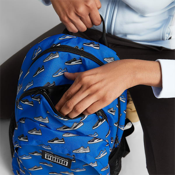 Mochila Academy, Racing Blue-SNEAKER AOP, large-ARG