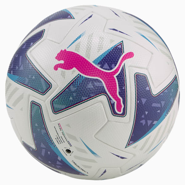 Pelota Orbita Serie A (FIFA Pro), Puma White-Blue Glimmer-Sunset Glow, large-ARG