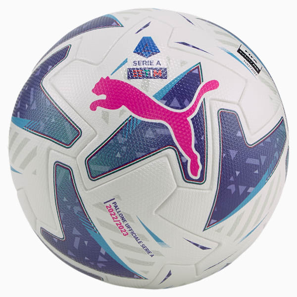 Pelota Orbita Serie A (FIFA Pro), Puma White-Blue Glimmer-Sunset Glow, large-ARG