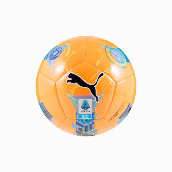 Mini Bola de Futebol PUMA Orbita Serie A, Fluo Orange-multi colour, large-BRA