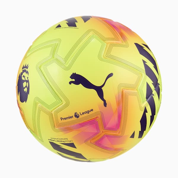 PUMA Orbita Pro Premier League Lights Football (FIFA® Quality Pro), Fluo Yellow-multicolor, large-MEX