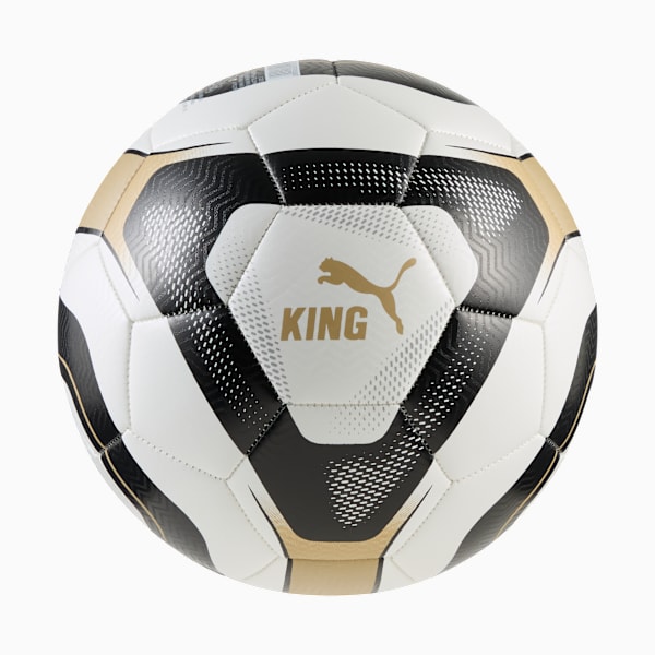 PUMA KING Football, PUMA White-PUMA Black-Matte Puma Gold, large-ZAF