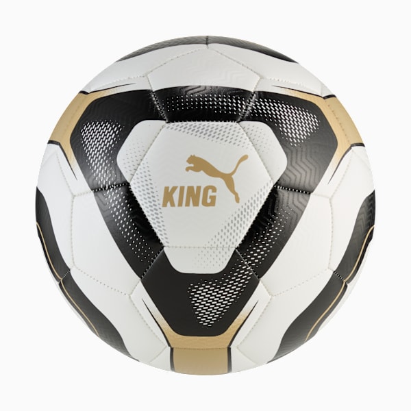 PUMA KING Football, PUMA White-PUMA Black-Matte Puma Gold, large-ZAF
