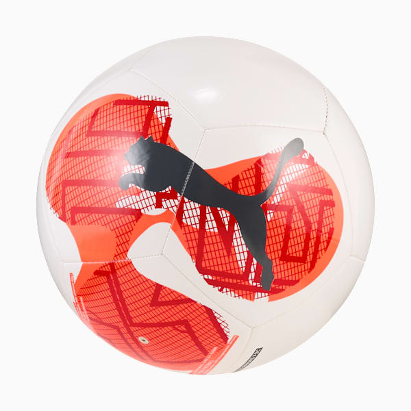 individualRISE Graphic Football, PUMA White-Glowing Red-Shadow Gray, large-ZAF