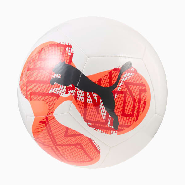 individualRISE Graphic Football, PUMA White-Glowing Red-Shadow Gray, large-ZAF