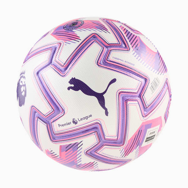 PUMA Orbita Cup Premier League Brilliance Football, PUMA White-multicolor, large-MEX