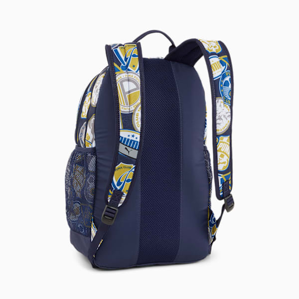 Mochila PUMA Academy, PUMA Navy-Soccer Badges AOP, large-ARG