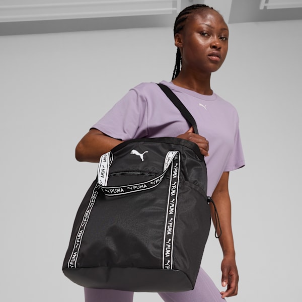 Bolso estilo shopper Essentials para mujer, PUMA Black, large-MEX